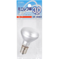 オーム電機 OHM オーム電機 ミニレフ球 E17/30W フロスト LB-R4730-F 04-6363