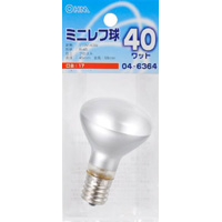 オーム電機 OHM オーム電機 ミニレフ球 E17/40W フロスト LB-R4740-F 04-6364