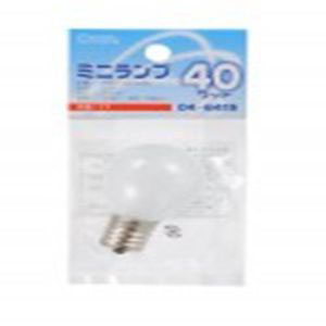 オーム電機 OHM オーム電機 ミニランプ S35型 E17/40W フロスト LB-S3740-F 04-6415