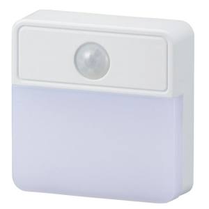 オーム電機 OHM オーム電機 ALA6JSQ-WL 薄型LEDナイトライト 明暗人感センサー式 電球色 06-1725