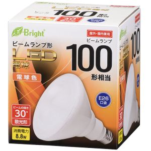 オーム電機 OHM オーム電機 LED電球 ビームランプ形 散光形 100形相当 E26 電球色 06-3123 LDR9L-W20/100W