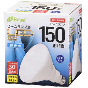 オーム電機 OHM オーム電機 LED電球 ビームランプ形 散光形 150形相当 E26 昼光色 06-3126 LDR13D-W20/150W