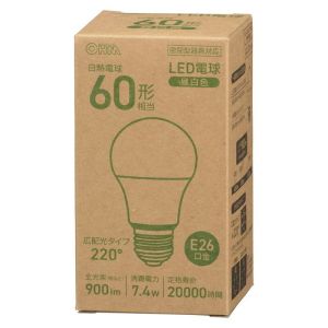 オーム電機 OHM オーム電機 LDA7N-G AG56 LED電球 E26 60形相当 昼白色 063154