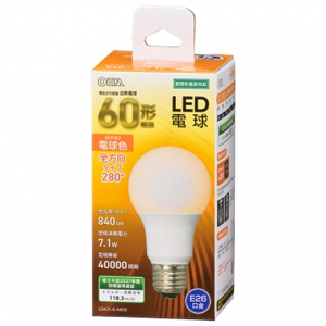オーム電機 OHM オーム電機 LDA7L-G AG52 LED電球 A E26 7.1W L