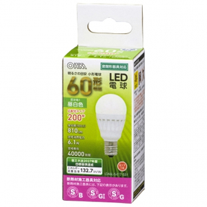 オーム電機 OHM オーム電機 LDA6N-G-E17 IS51 LED PS E17 6.1W N