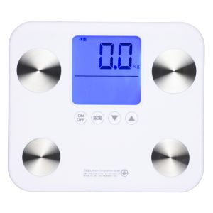 オーム電機 OHM オーム電機 大画面 体重体組成計 ホワイト 08-0099 HB-K130-W