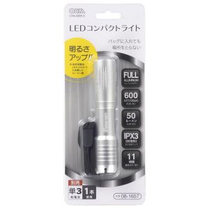 オーム電機 OHM オーム電機 LHA-05B5-S LEDコンパクトライト シルバー