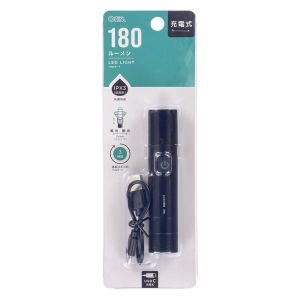 オーム電機 OHM オーム電機 LH-C18B5 充電式LEDライト 180ルーメン