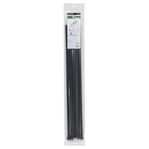 オーム電機 OHM オーム電機 耐候性ワイドタイ 530 10本入り 黒 WLT-530-K 10P 09-1768