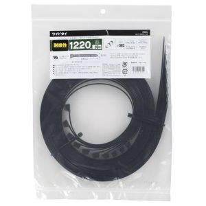 オーム電機 OHM オーム電機 耐候性ワイドタイ 1220mm 10本入り 黒 WLT-1220-K 10P 09-1772