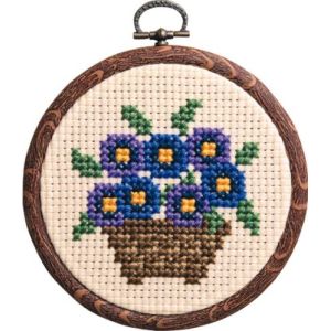 オリムパス オリムパス ししゅうキット製作キット プチフープ パンジー 7331