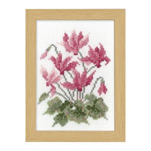 オリムパス オリムパス 刺しゅうキット 12ヶ月の花フレーム マリー カトリーヌコレクション クロスステッチキット 11月シクラメン 7518