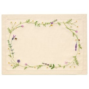 オリムパス オリムパス ししゅうキット my sweet garden ハーブ ティーマット 9027