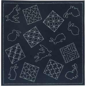 オリムパス オリムパス 刺し子キット マルチクロス うさぎと伝統柄 314