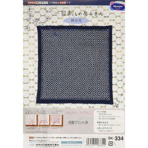 オリムパス オリムパス 一目刺しキット 花ふきん 柿の花 藍 334