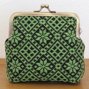 オリムパス オリムパス こぎんキット がま口ポーチ角型 黒 39