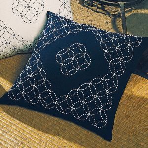 オリムパス オリムパス 刺し子キット クッション 紺 19