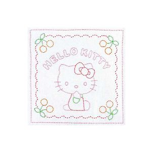 オリムパス オリムパス 刺し子キット ハローキティ花ふきん 白 204
