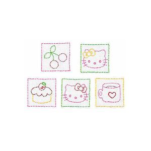 オリムパス オリムパス 刺し子キット ハローキティコースター 白 210