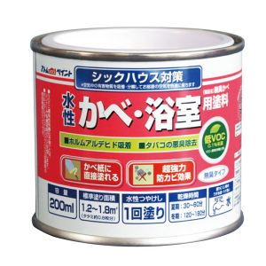 アトムペイント アトムペイント 水性壁浴室塗料 200ml アンティックホワイト