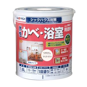 アトムペイント アトムペイント 水性壁浴室塗料 1.6L ラベンダーホワイト