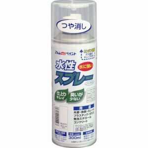 アトムペイント アトムペイント 00001-15519 水性スプレー 300ML つや消しネオクリヤー