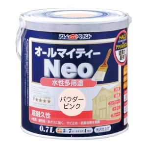 アトムペイント アトムペイント 水性オールマイティーネオ 0.7L パウダーピンク