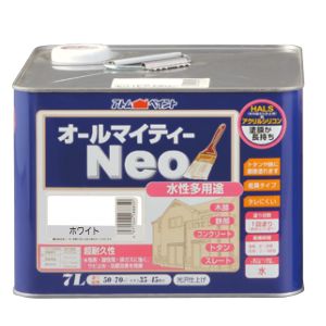 アトムペイント アトムペイント 水性オールマイティーネオ 7L ホワイト