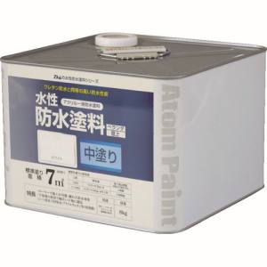 アトムペイント アトムペイント 00001-23021 水性防水塗料専用中塗り 8kg ホワイト
