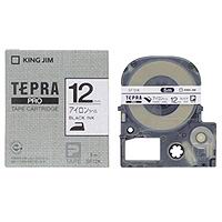 キングジム KING JIM キングジム SF12K テプラ PROテープ アイロンラベル 白 黒文字 12mm幅