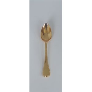 小林工業 小林工業 ラッキーウッド No.38400 18-10 ステンレス フレンチアクセント金仕上 ティースプーン 138x27