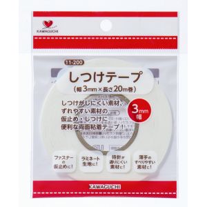 カワグチ KAWAGUCHI KAWAGUCHI しつけテープ 幅3mm 11-200 カワグチ