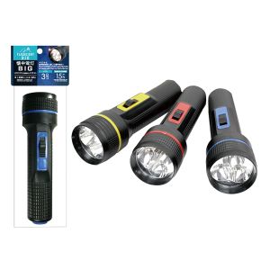 グリーンオーナメント グリーンオーナメント LED懐中電灯 3色アソート 51875