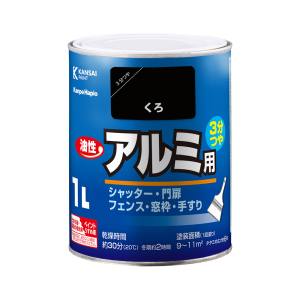 カンペハピオ KANSAI カンペハピオ 油性アルミ用 黒 1L