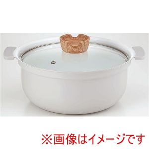 カクセー Kakusee カクセー コロント IH対応セラミックコーティング深型卓上鍋 24cm アイシーグレー CT-30