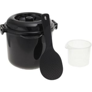 カクセー カクセー 電子レンジ専用炊飯器 備長炭入り ちびくろちゃん 2合炊き 56-03601