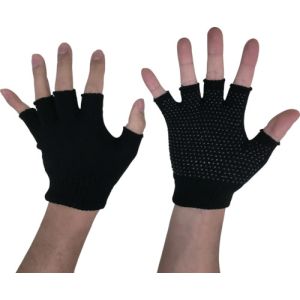 勝星 勝星 371530 のびのびマジック手袋指切 ボツ付 黒