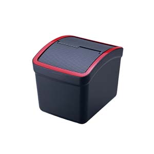 カーメイト CARMATE カーメイト DZ309 おもり付ゴミ箱 カーボン調 レッド