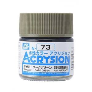 GSIクレオス ミスターホビー N73 新水性カラー アクリジョンカラー ダークグリーン GSI クレオス