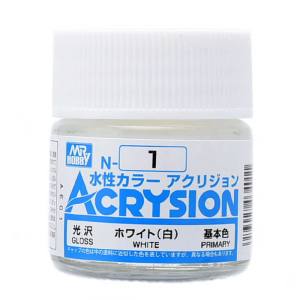 GSIクレオス ミスターホビー N001 新水性カラー アクリジョンカラー ホワイト 白 GSI クレオス