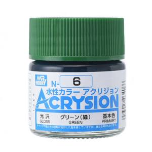 GSIクレオス ミスターホビー N006 新水性カラー アクリジョンカラー グリーン 緑 GSI クレオス