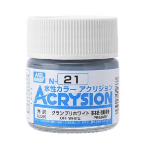 GSIクレオス ミスターホビー N021 新水性カラー アクリジョンカラー グランプリホワイト GSI クレオス
