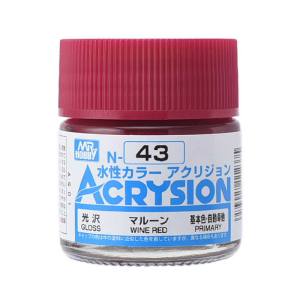 GSIクレオス ミスターホビー N043 新水性カラー アクリジョンカラー マルーン GSI クレオス