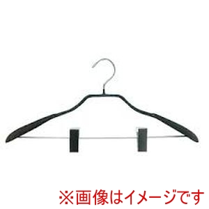 シンコハンガー シンコハンガー - ジャケットハンガー42 クリップ付 PVC ブラック