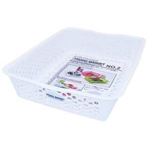 サンコープラスチック サンコープラスチック フランクバスケット No.2 ホワイト 43086