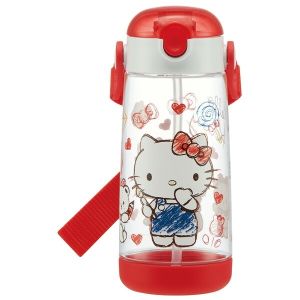 スケーター SKATER スケーター ハローキティ スケッチ ワンプッシュ ストロー ボトル 480ml PDSH5