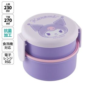 スケーター SKATER スケーター クロミオトナカワイイ 抗菌丸型弁当箱 2段 ONWR1AG