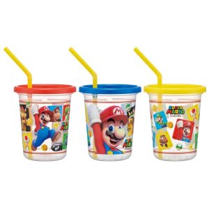 スケーター SKATER スケーター スーパーマリオ23 ストロー付タンブラー 320ml 3個セット SIH3ST