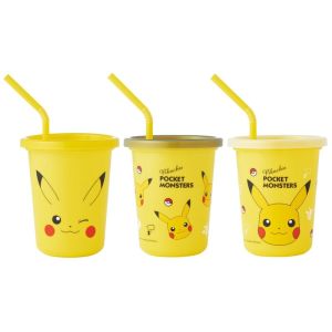 スケーター SKATER スケーター ピカチュウF23 ストロー付タンブラー 320ml 3個セット SIH3ST