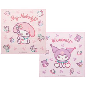 スケーター SKATER スケーター KB4WN マイメロディ クロミ ぬいぐるみ ランチクロス 43x43cm 2枚セット SKATER